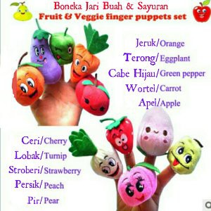 Boneka Jari  Buah dan Sayuran Berkualitas
