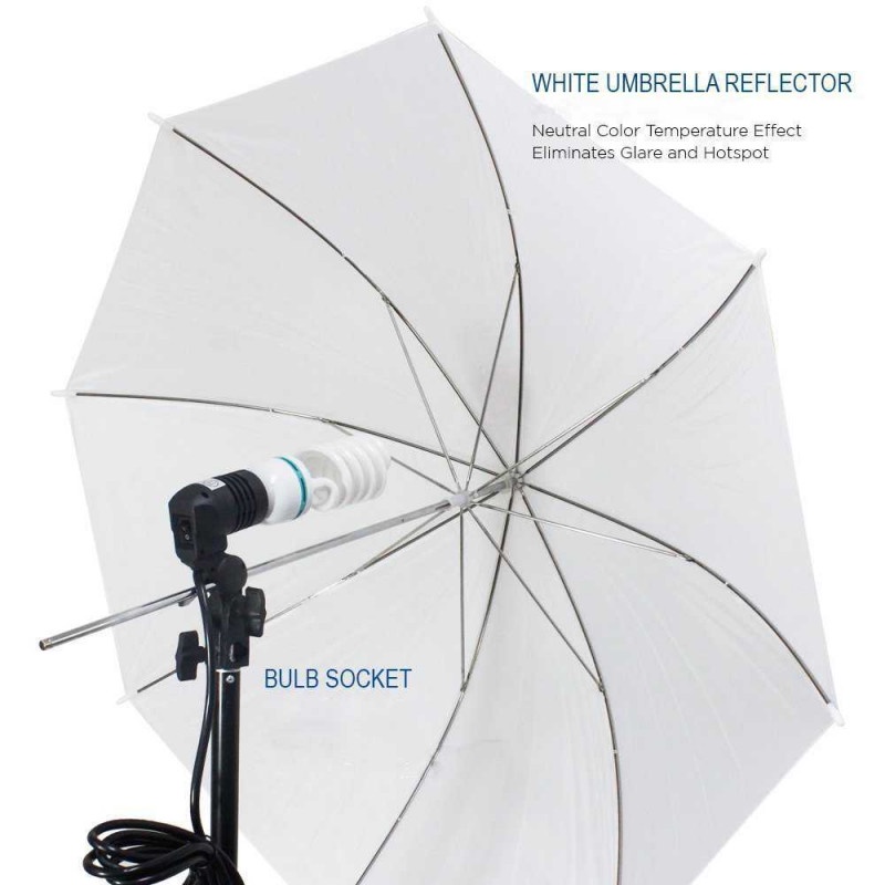 Perlengkapan Lampu Foto Studio Lighting Stand Set Umbrella Reflector