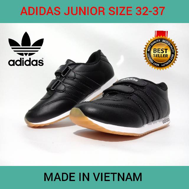 SEPATU ANAK ADIDAS SIZE 32 - 38 MADE IN VIETNAM / SEPATU SEKOLAH ANAK PRIA WANITA UNISEX USIA 5 - 11 TAHUN PAUD TK SD / SNEAKERS ADIDAS KIDS JUNIOR