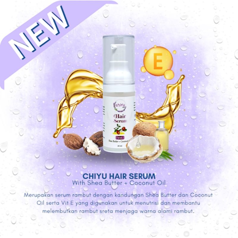 Chiyu Hair Serum solusi Perawatan Rambut Rontok rusak Bercabang Keratin Hair menyehatkan rambut dan kulit kepala melembutkan rambut pencegah ketombe dan kutu rambut