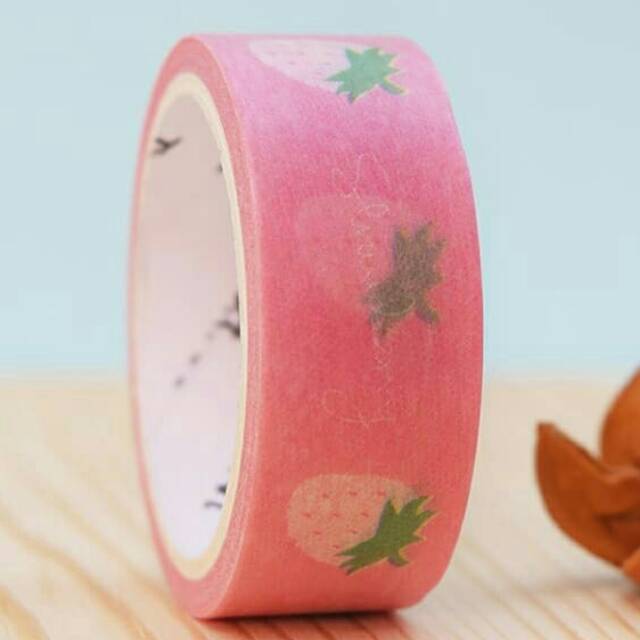 

Strawberry Masking Tape IMPORT (Solasi Dekorasi)