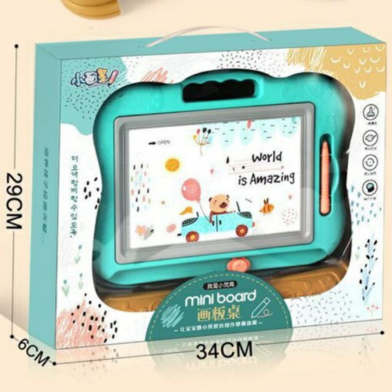 Tma / Mainan Meja Tulis Magnetic 4 Warna / Magic Multicolour Magnetic Board / Mainan Anak Meja Tulis / Mainan Edukasi