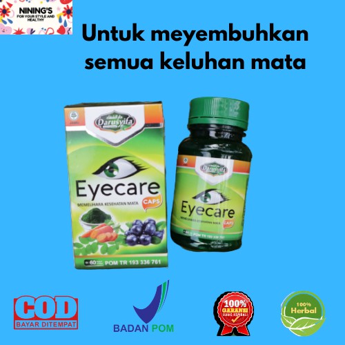 OBAT KAPSUL HERBAL EYECARE MATA MINUS SILINDER KATARAK PETRIGIUM BPOM OBAT KATARAK TANPA OPERASI
