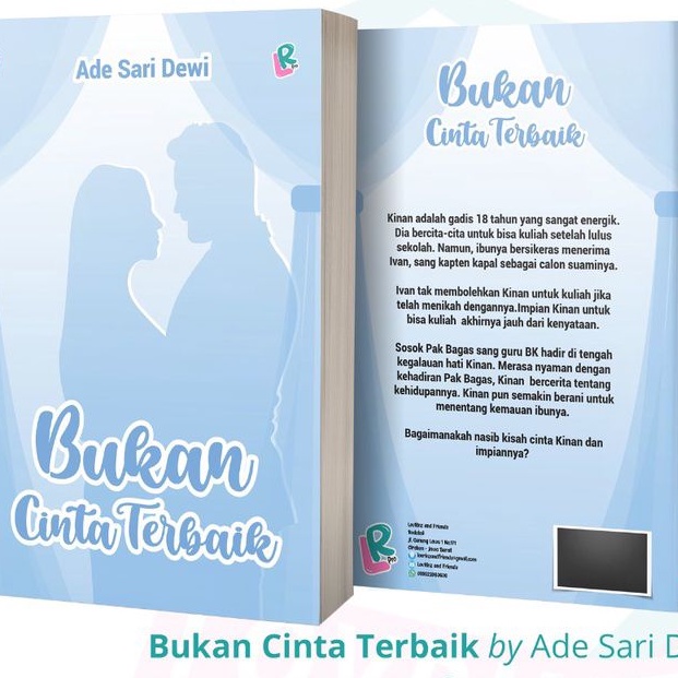 Buku Novel Bukan Cinta Terbaik by Ade Sari Dewi - Novel Original free sticky note - Penerbit LovRinz