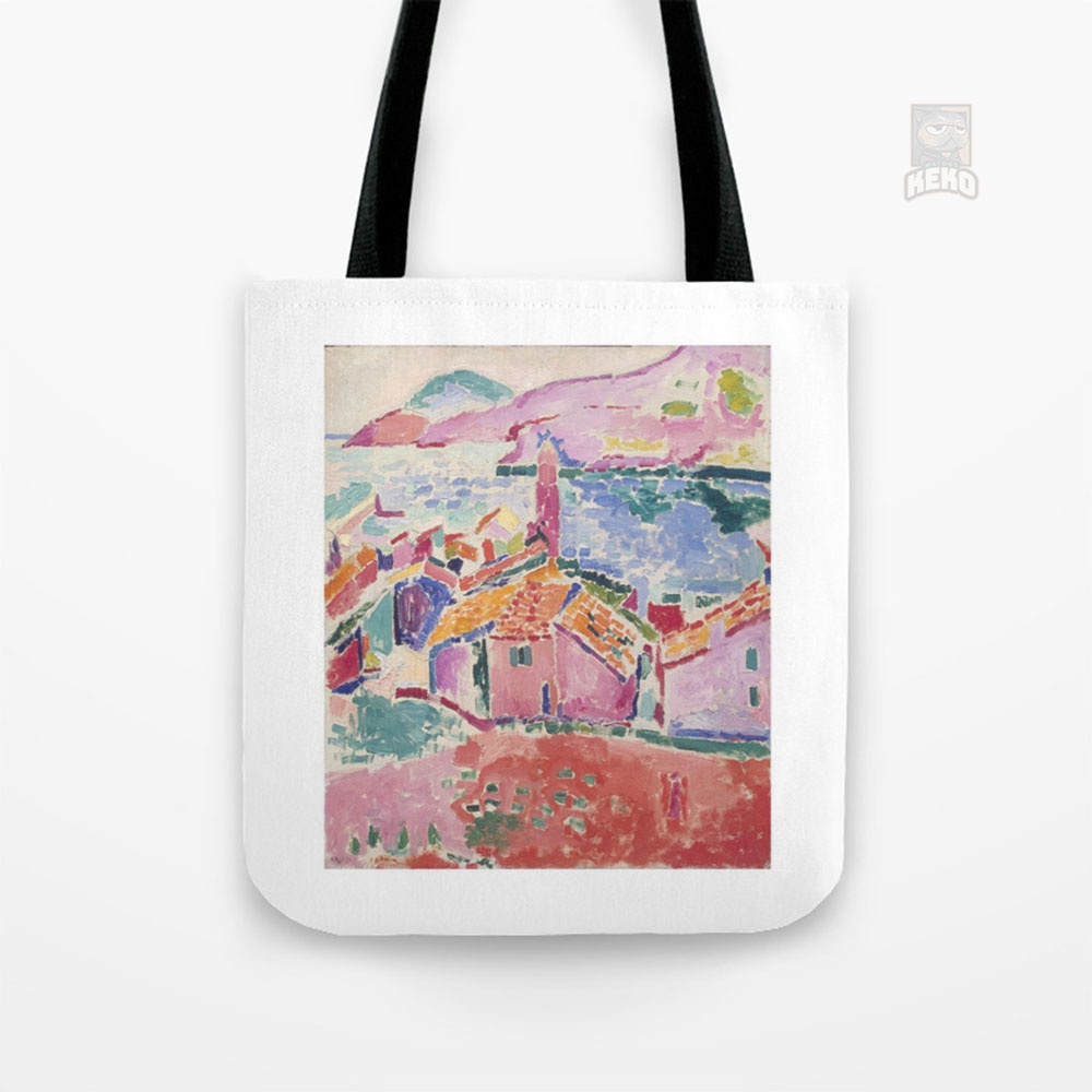 Tote Bag Kanvas Les toits de Collioure Henri Matisse