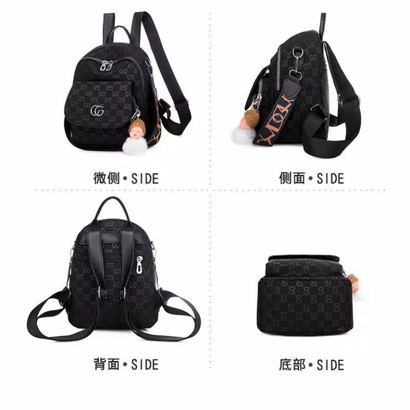 BJ43092 - BLACK/GREEN/GRAY/RED/KHAKI/DAARKBLUE - TAS RANSEL BACKPACK PUNGGUNG TAS SEKOLAH NYLON FREE ACC GANTUNGAN LUCU TAS FASHION WANITA TERLARIS TERMURAH TERBARU BAGSTORE JAKARTA JT7156 GT1778 BQ3092 ZCJ2030 ELJ6095 CR7554 LT1911