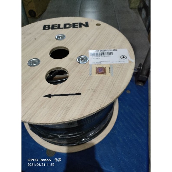 Eceran per Meter Kabel Coaxial Belden RG6 9116S untuk CCTV TV CATV | ORIGINAL