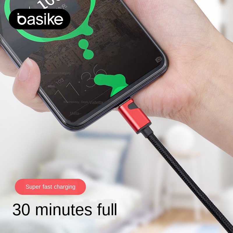 ã€CODã€'Kabel Data Handphone QC 3.0 Fast Charging Charger BASIKE Micro USB