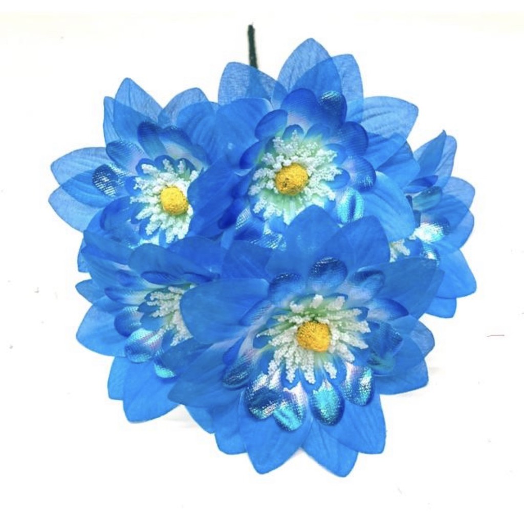 Bunga bintang artificial Bunga Artificial/Bunga Plastik/Bunga Dekorasi/Dekorasi Pernikahan/Pernikahan-Biru