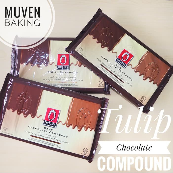 Coklat Batang Tulip Dark 1 Kg Chocolate Compound Chocolatier Cokelat Shopee Indonesia