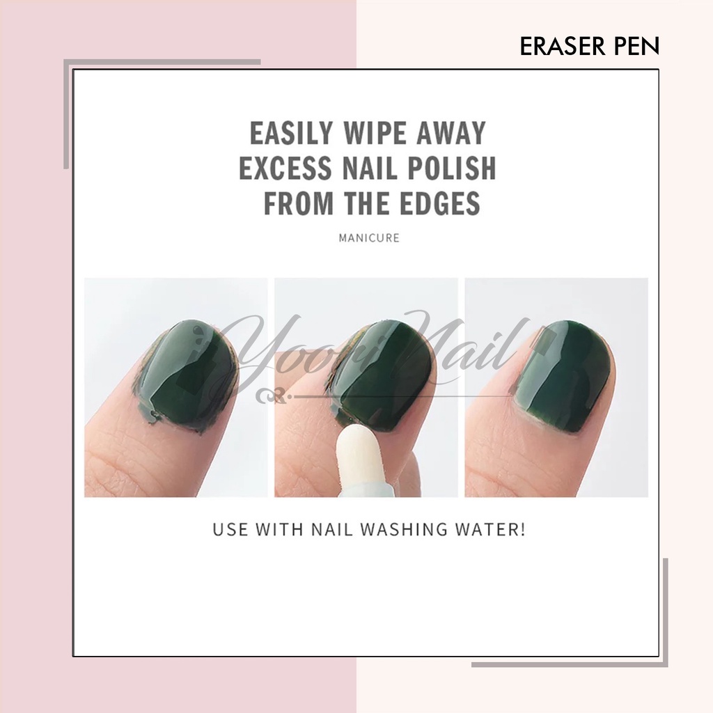 Eraser pen nail polish eraser pen pembersih kutek yang belepotan