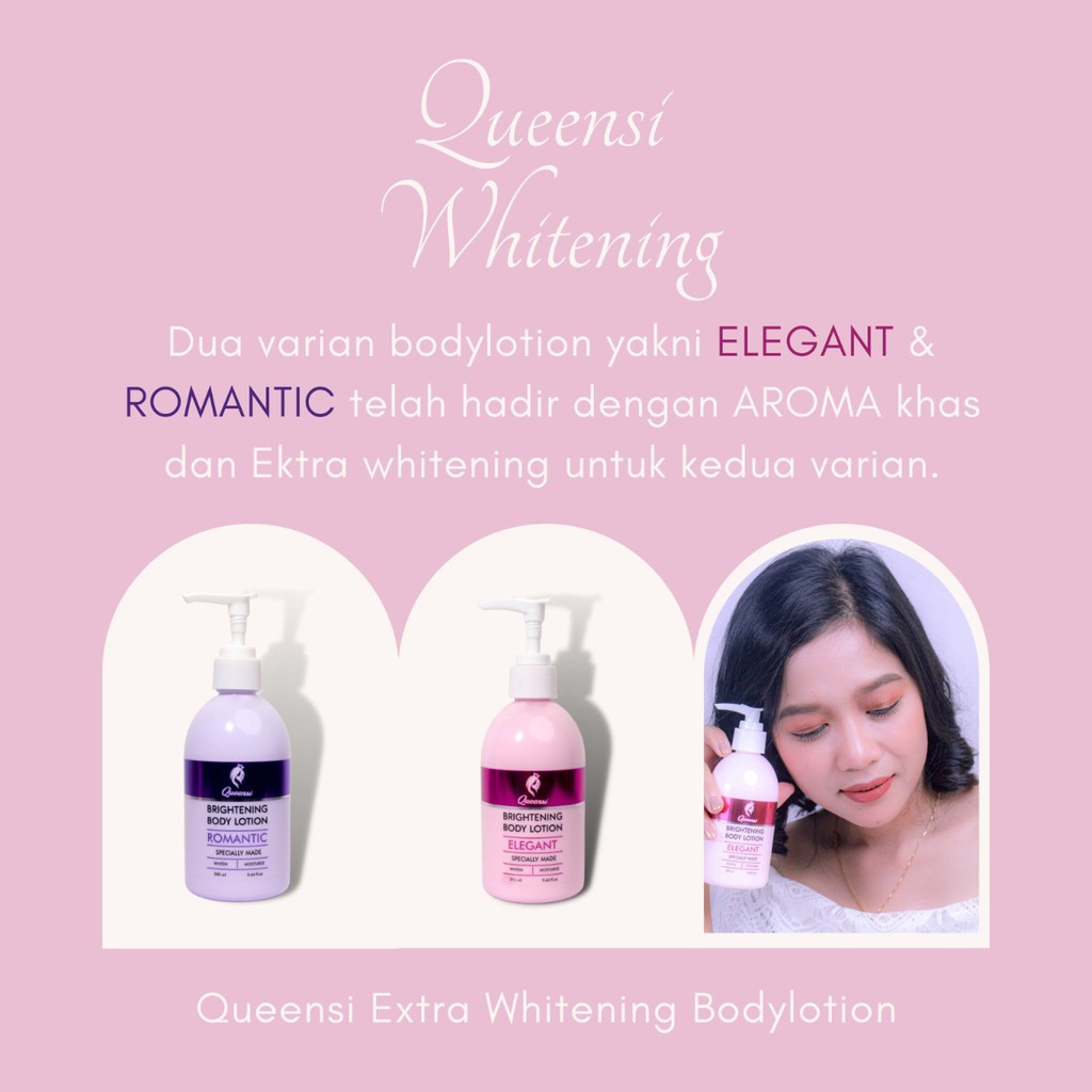 queense brightening body lotion 285 ml ori bpom