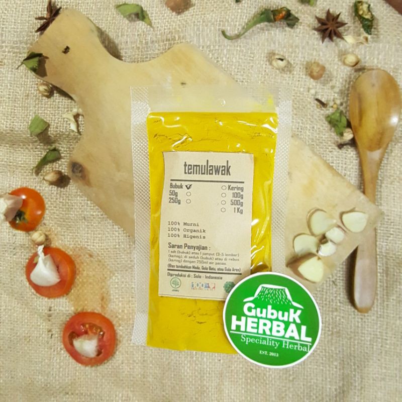 

TEMULAWAK BUBUK 100 GRAM - Curcuma - BUBUK HALUS - MURNI TANPA CAMPURAN - ORGANIK