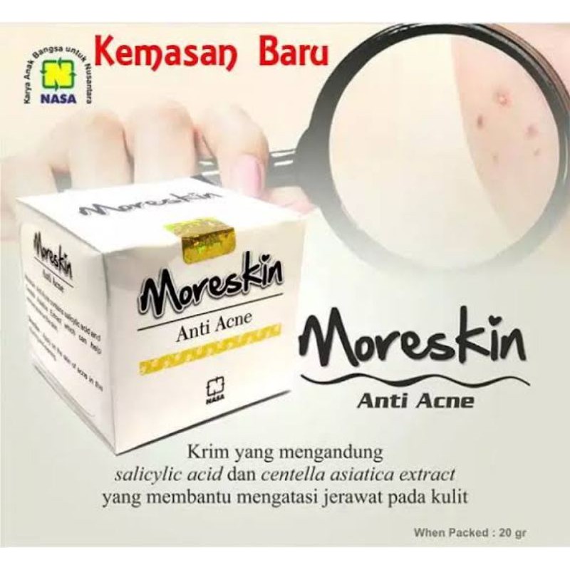 Moreskin Anti Acne NASA Untuk JERAWAT MEMBANDEL