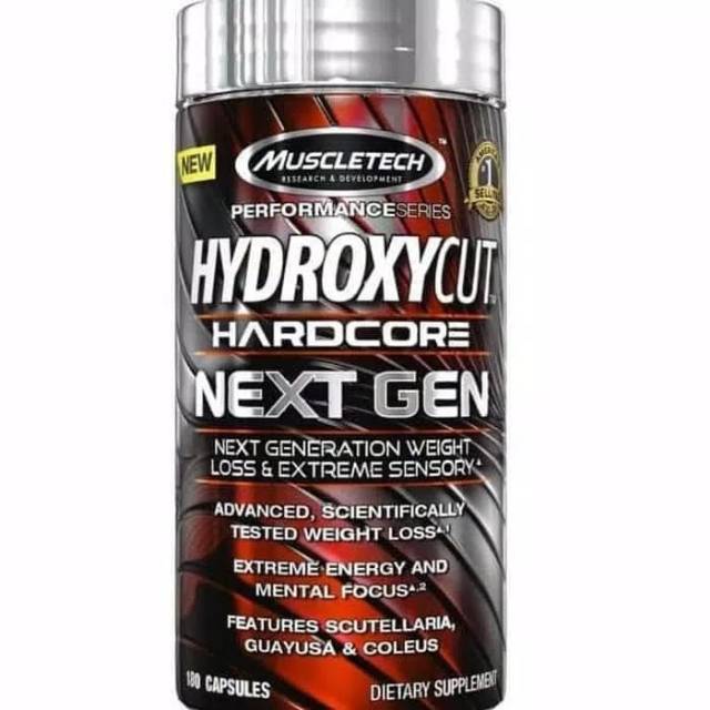 Muscletech Hydroxycut Next Gen 100 Caps Fat Burner Thermogenic Red cap