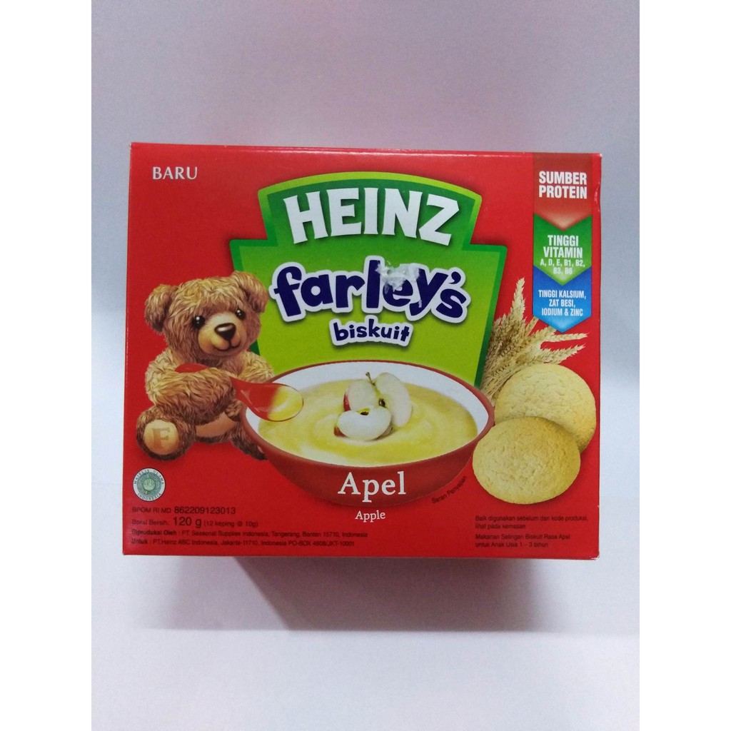 Heinz Farley's Snack Biskuit Bayi Rasa Original Jeruk Apel 120 Gram