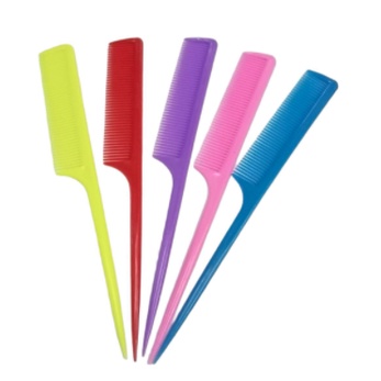 sisir rambut plastik polos warna warni