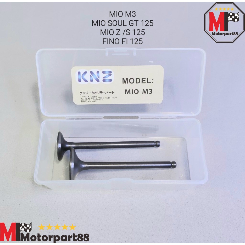 PAYUNG KLEP VALVE SET EX IN MIO M3 Z S SOUL GT 125 FINO FI 125 KNZ