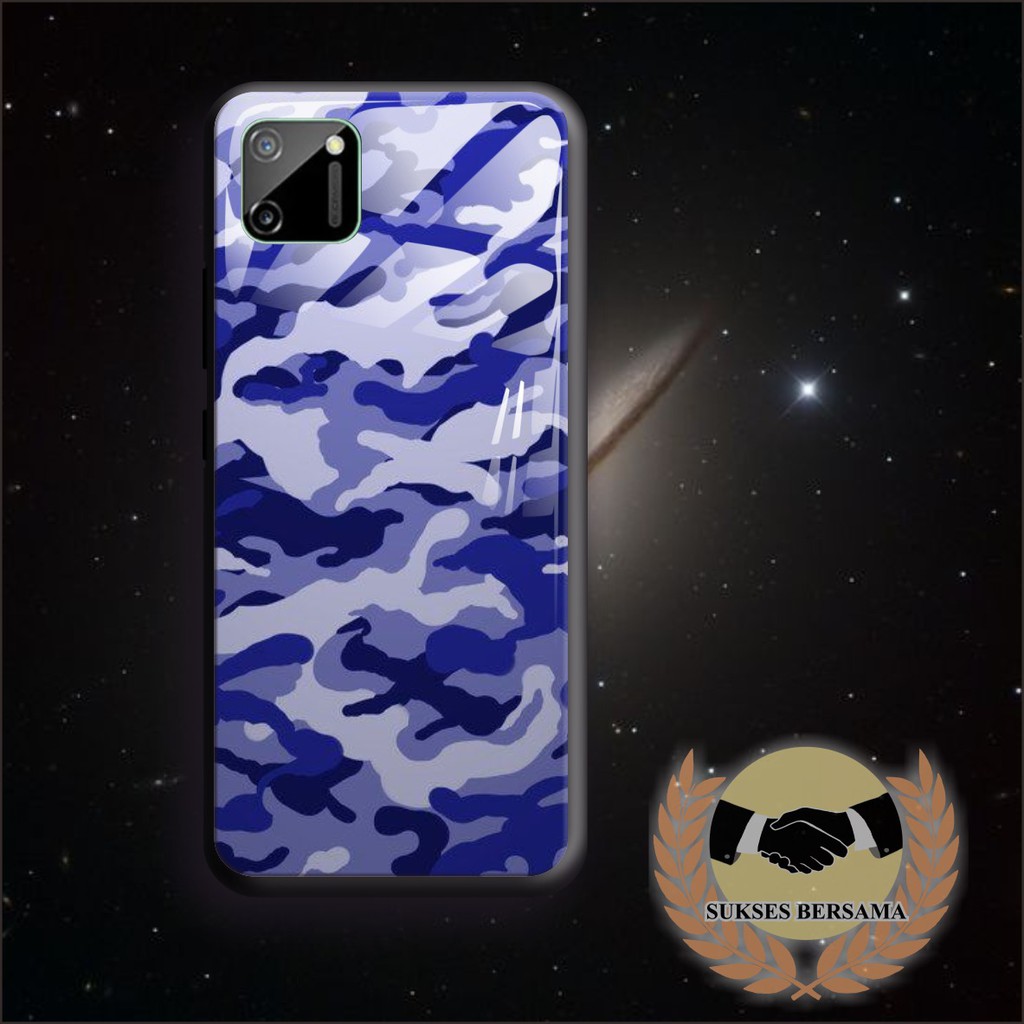 BSB09 Case Gambar army back case glass vivo y91 y93 y95 y91c y71 y81 y12 y15 y17 y53 v5 y11 etc