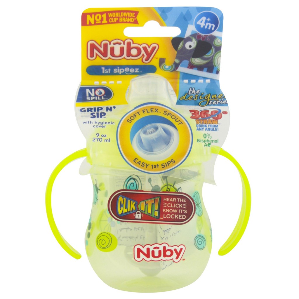 Nuby Grip And Sip Active Sipeez Ukuran 270 ML