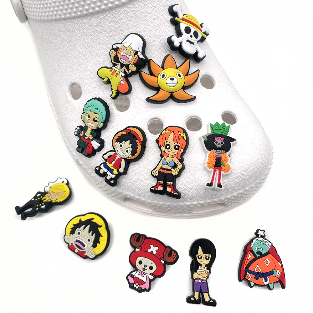 Charms Pin Jibbitz Anime One Piece Crocs Untuk Sepatu