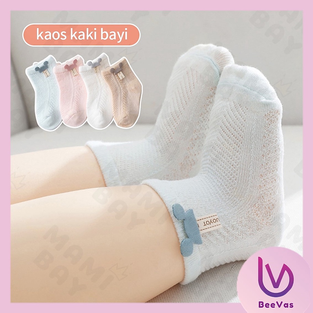 BV.ID KK681 KAUS KAKI BAYI PENDEK MOTIF MICKEY KAOS KAKI ANAK BAHAN KATUN ANTI SLIP