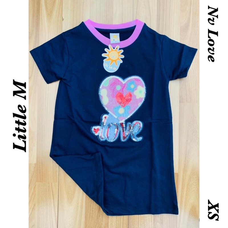 Kaos anak Little M size XS