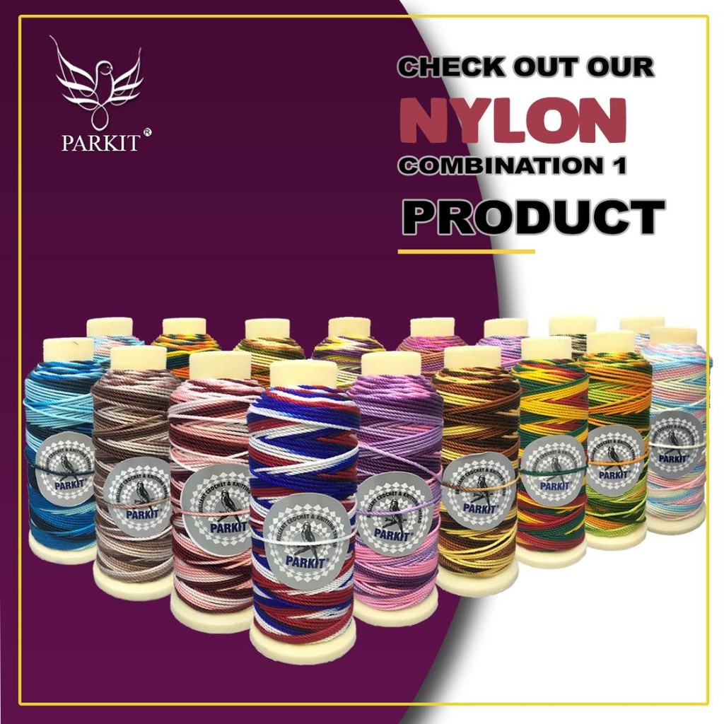 BENANG RAJUT NILON  SEMBUR PARKIT D30, SERI-1
