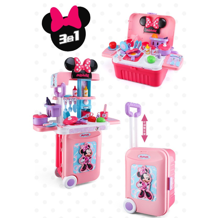 [Dunia Anak] Mainan Troli Kitchen Set Disney Minnie