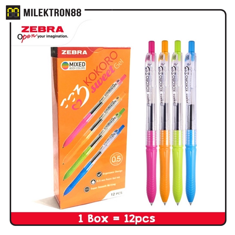 

ZEBRA Pen Kokoro Sweet 0.5 mm Black Ink (Pack)