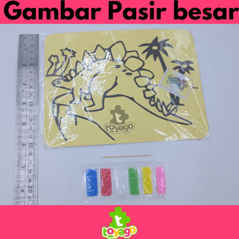 Mewarnai Gambar Pasir Besar 10 pcs grosir murah