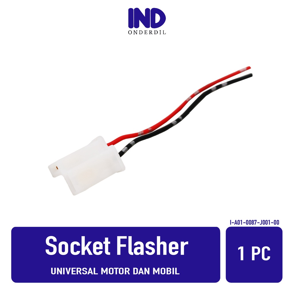 Socket-Soket Flasher-Flaser Sen-Sein Bintik 2 Pin Mobil-Motor