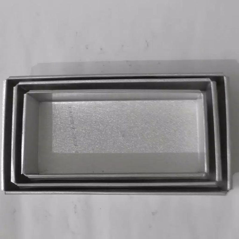 Loyang roti set 3/loyang kotak  tinggi 6cm bahan galvalum