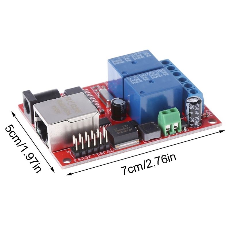 Btsg LAN Ethernet 2arah Relay Board Delay Switch TCP/UDP Controller Module WEB Server