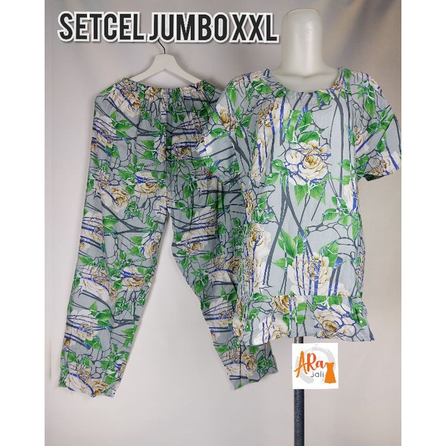 SETCEL JUMBO REMPEL XXL|SETELAN PIYAMA XXL|BABBYDOLL XXL