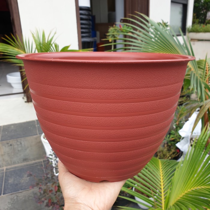 SUPER TAWON ST 24 MERAH BATA pot bunga plastik model tawon pot murah bagus