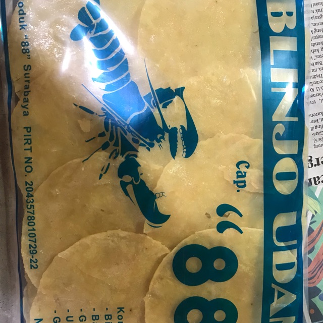 Blinjo udang 88 mentah