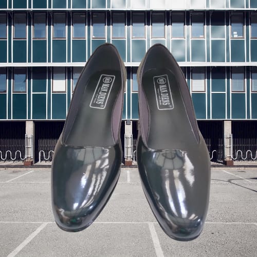 Mandiens Sepatu Pdh Polwan Heels 7 cm - Sepatu Wanita Bhayangkari - sepatu Persit Kowad - Sepatu Pns