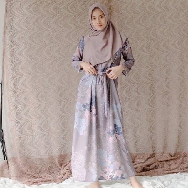 Winter Dress Pink M Vanilla Hijab