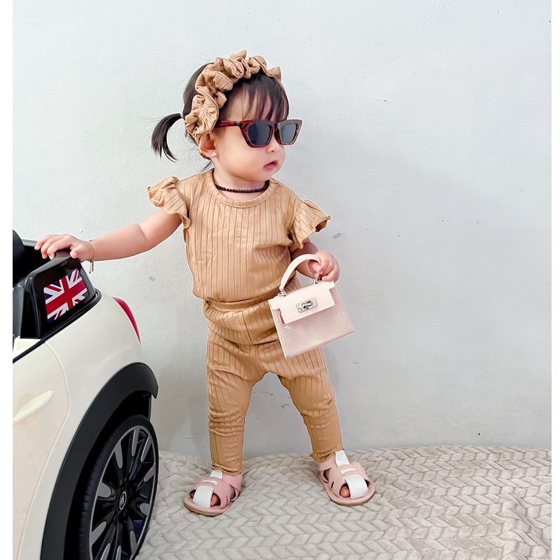 Plazababyku MX ONESIE setelan bayi motif bunga yang lucu free headband scrunchie