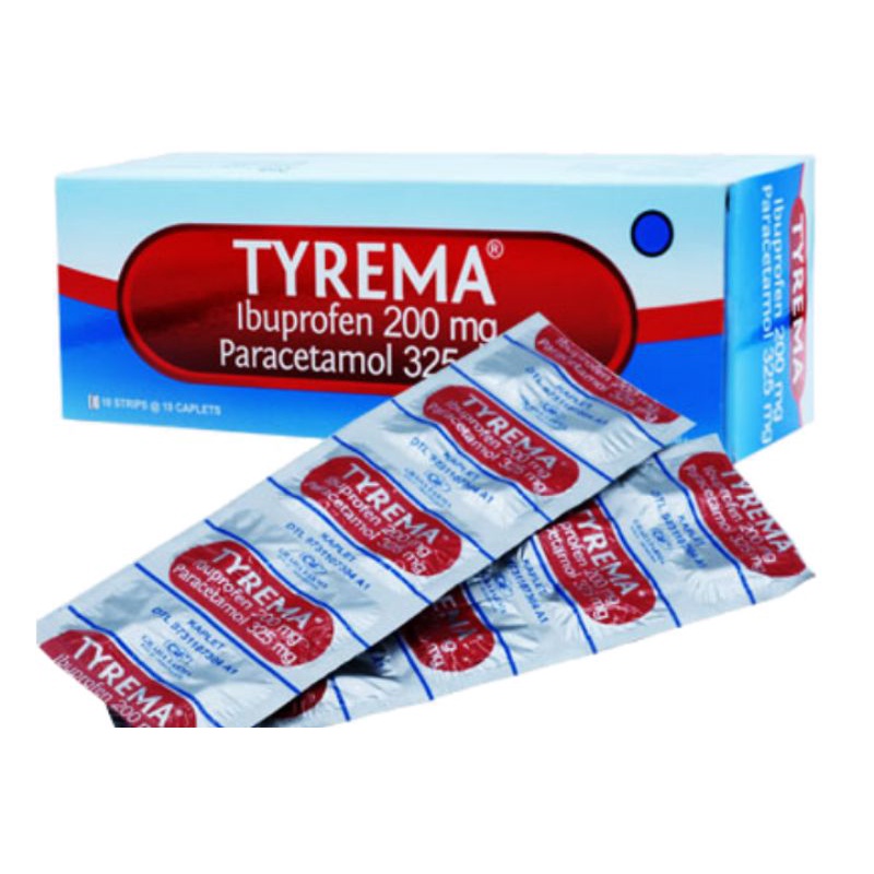 TYREMA® Kaplet (Obat Sakit Kepala, Gigi, Nyeri Otot, Sendi, Demam/Panas)