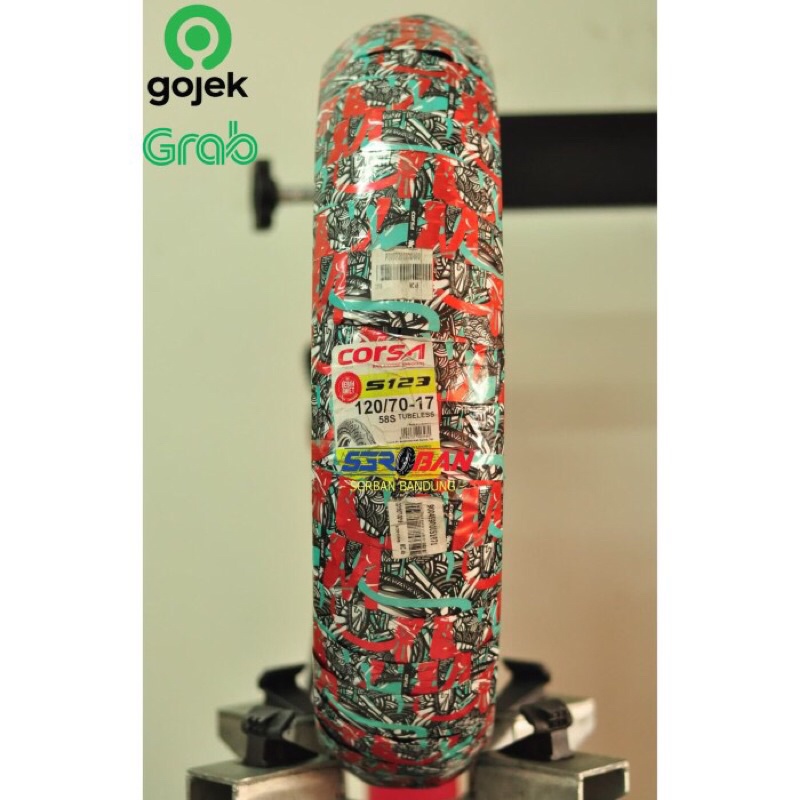 BAN CORSA S123 120/70-17 BAN CORSA TUBELESS NOT BATTLAX BT45 PROMO