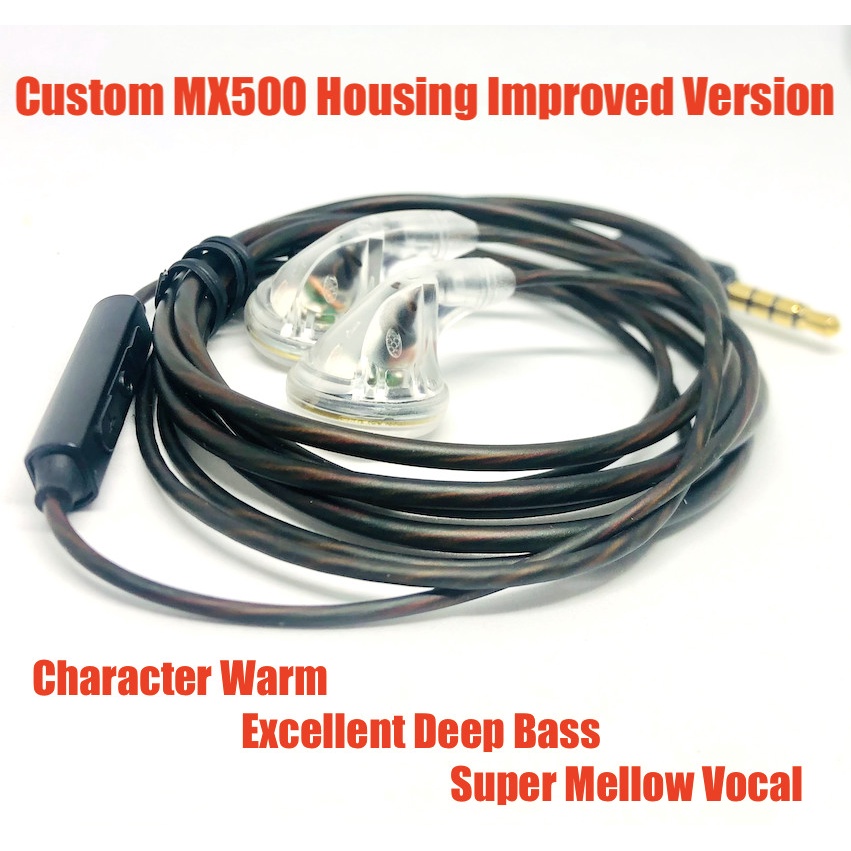 New Custom Super Bass Earphone Improved Version HiFi Headset With Mic