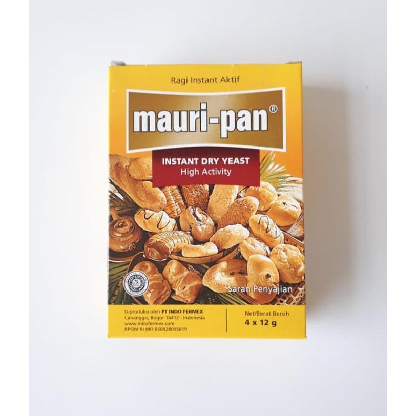 

Mauripan yeast pengembang roti sachet 12g BERKUALITAS