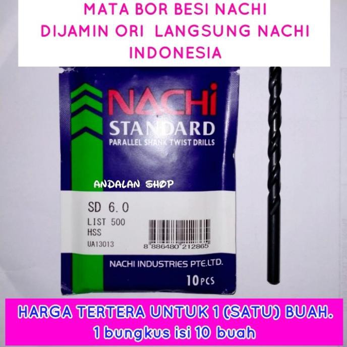 -READY- MATA BOR BESI 6.0MM NACHI / MATA BOR BESI NACHI / MATA BOR 6MM MURAH
