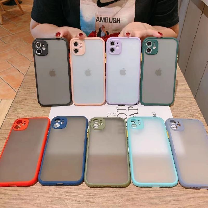 0429 VVV CASE SAMSUNG S8 S8+ S9 S9+ S10 S10+  casing Samsung aero pelindung camera hybrid frosted soft ungu lilac peach pink grey