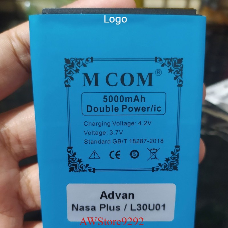 Mcom Battery Batre Baterai Double Power Mcom Advan Nasa Plus L30U01