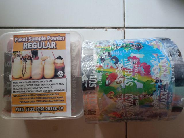 Lid Sealer Bergambar - Plastik Penutup Cup Drink Bergambar - Lid Cup Tutup Gelas