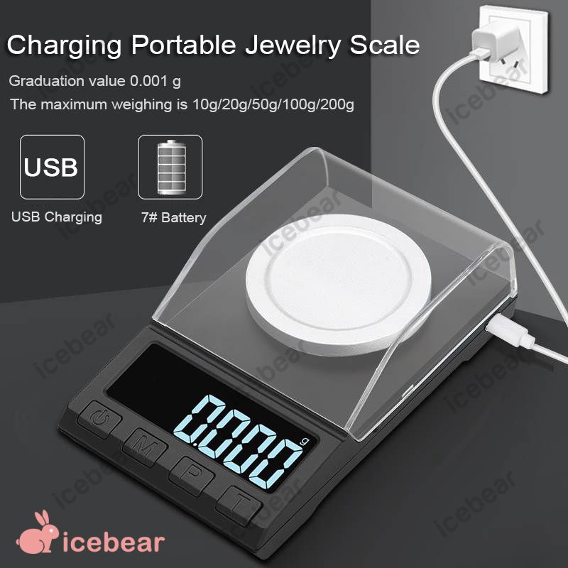 Timbangan Digital Elektronik Portable Presisi Tinggi 10g 100g 0 001g Untuk Perhiasan Shopee Indonesia