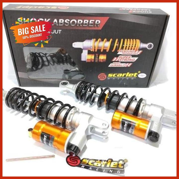 Lestari Motor2// Sok Shockbreaker Shock Tabung Nmax 155 Tabung Bawah Scarlet - Hitam